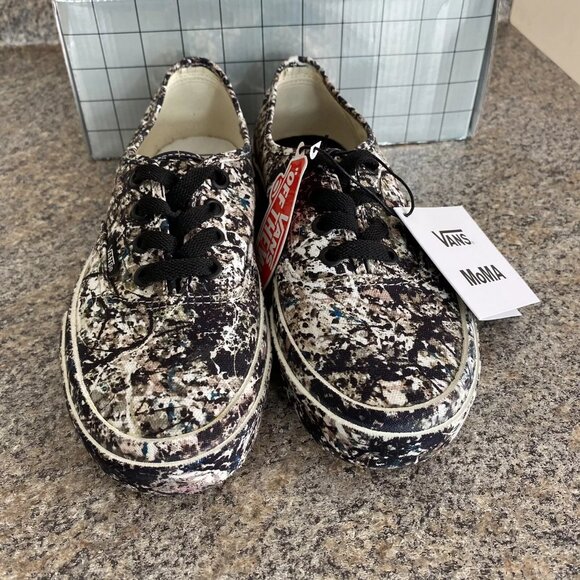 Vans Authenticate x MoMA Jackson Pollock Modern Art Shoes Camo Men 4.5 / Women 6 - Picture 5 of 11